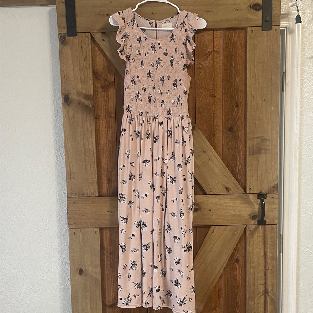 MELLODAY Pink Floral Women’s Maxi Dress